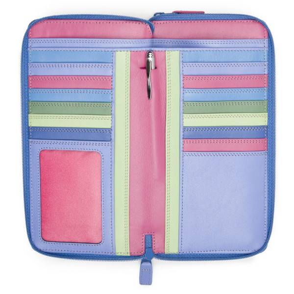 Mywalit Portafoglio con doppia zip grande Viola Enormi risparmi
