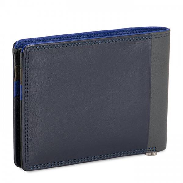 Mywalit Portafoglio da uomo con fermasoldi e tecnologia RFID Nappa Midnight Qualità Garantita