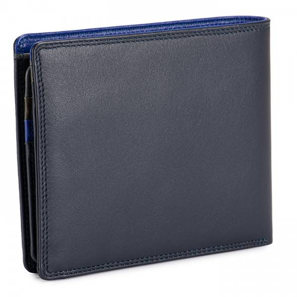 Mywalit Portafoglio da uomo grande con lente e protezione RFID Nappa Midnight Convenienza