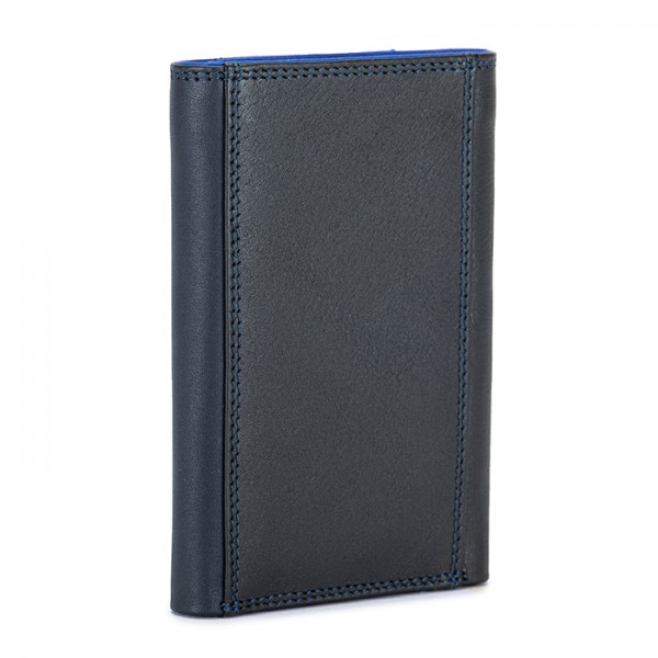 Mywalit Portafoglio da uomo Tri-fold con zip Nappa Midnight Sconto