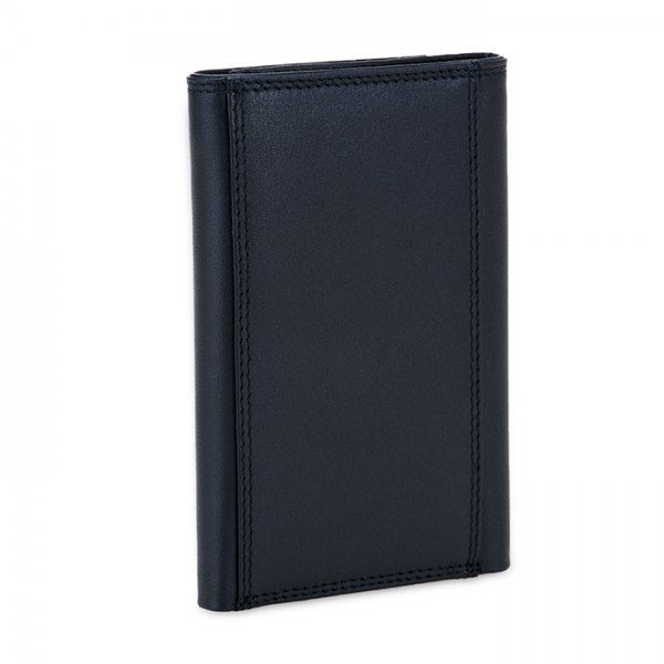 Mywalit Portafoglio da uomo Tri-fold con zip e tecnologia RFID Nappa Nero Economico