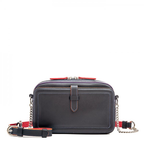 Mywalit Borsa a Tracolla in Pelle Piccola Black Pace Offerta Pasqua