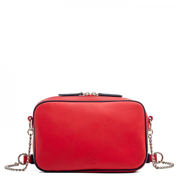 Mywalit Borsa a Tracolla in Pelle Piccola Rosso Offerta per la Festa della Mamma