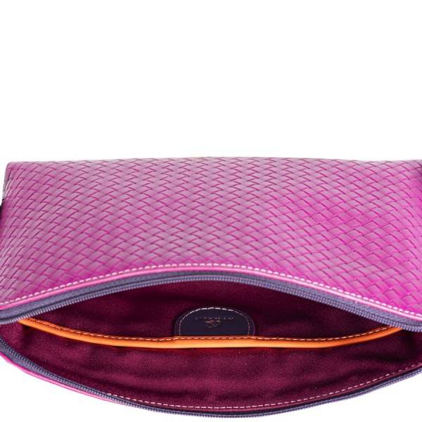 Mywalit Borsa a Tracolla Piccola Linea Embossed Nappa Sangria Multi Nuovi prodotti