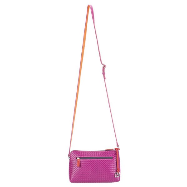 Mywalit Borsa a Tracolla Piccola Linea Embossed Nappa Sangria Multi Nuovi prodotti