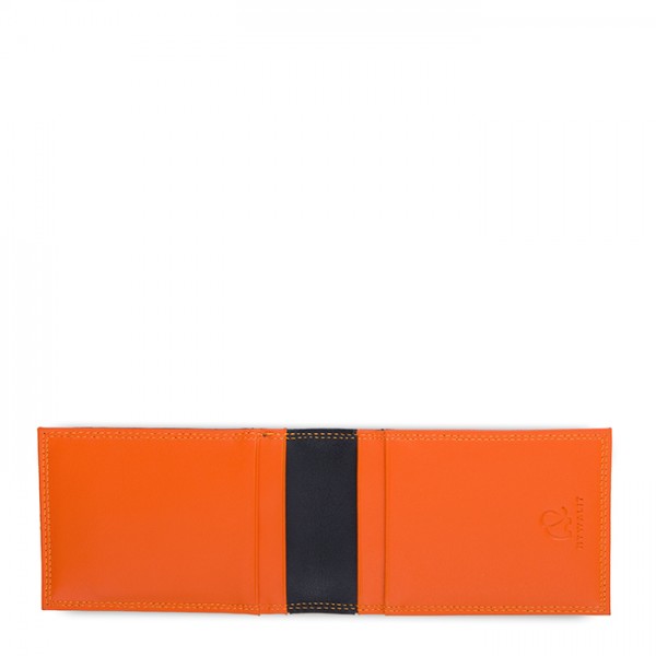 Mywalit Portafoglio da uomo Bi-fold con Portacarte Nero-Arancione Promozione Limitata