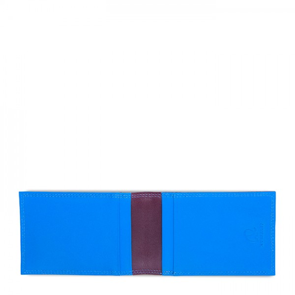 Mywalit Portafoglio da uomo Bi-fold con Portacarte Prugna-Celeste Shopping Online