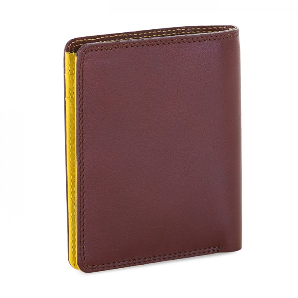 Mywalit Portafoglio da uomo Bi-fold con scomparto estraibile Marrone-Giallo Sottocosto