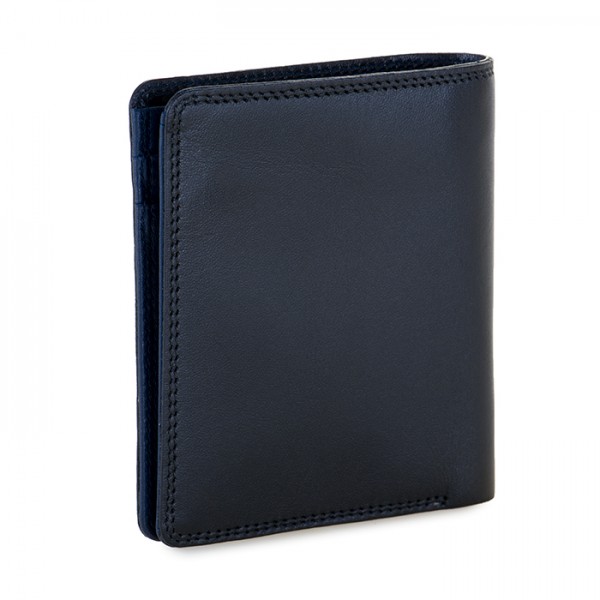 Mywalit Portafoglio da uomo Bi-fold con scomparto estraibile Nero-Blu Convenienza