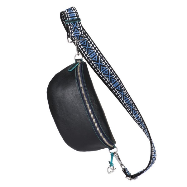 Mywalit Borsa con tracolla in tessuto Olbia Nero Offerta speciale