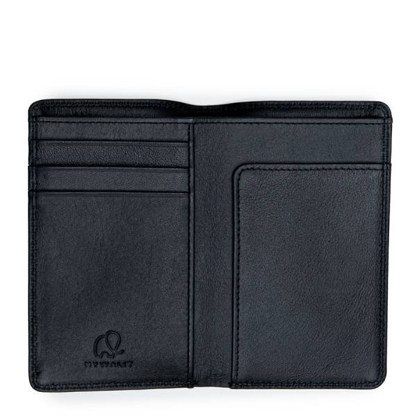 Mywalit Portafoglio da uomo Mini Doppio Scomparto Nero Offerta Pasqua