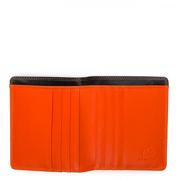 Mywalit Portafoglio standard uomo con tecnologia RFID Nero-Arancione In Saldo
