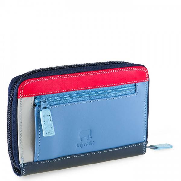 Mywalit Portafoglio Medio in Pelle con Zip Royal Black Friday