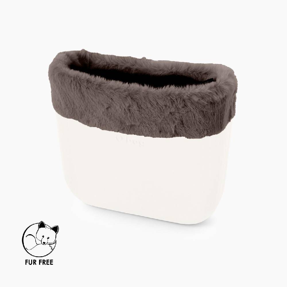 Bordo O bag mini fibra sintetica lapin rex tortora Consegna Veloce