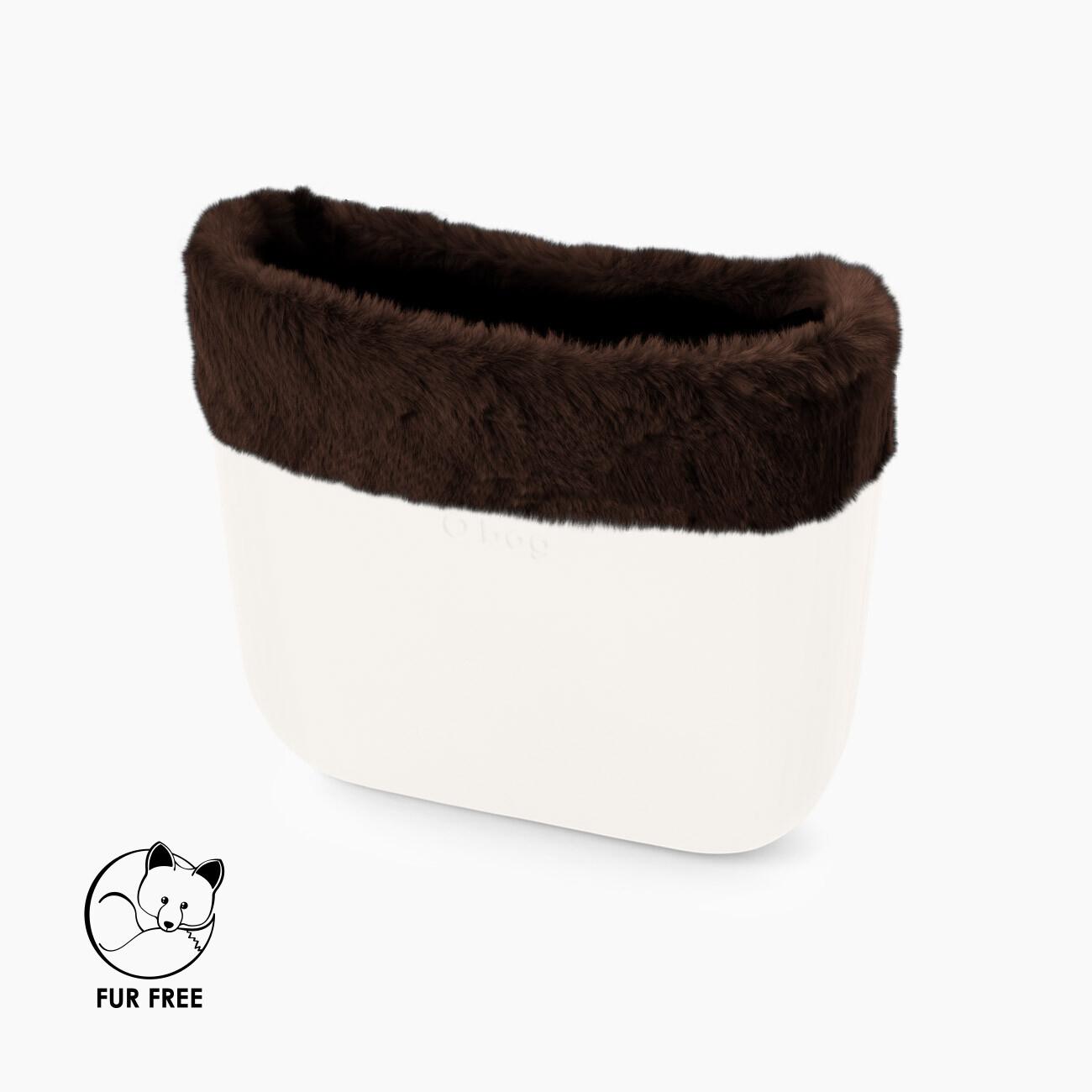 Bordo O bag mini fibra sintetica lapin rex cioccolato Fino Al -60%