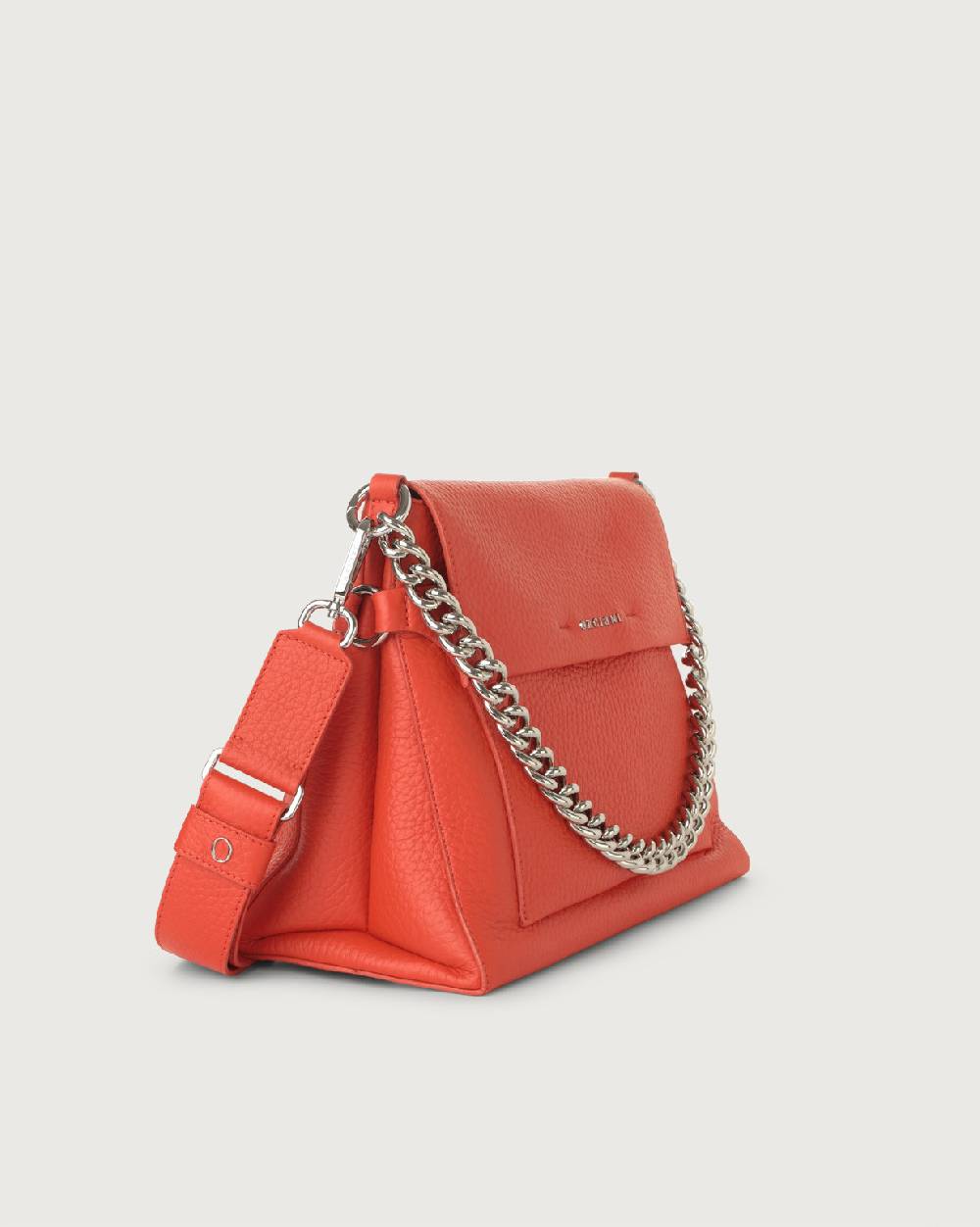 ﻿Orciani Borsa a spalla Missy Soft in pelle con catena e tracolla Economico