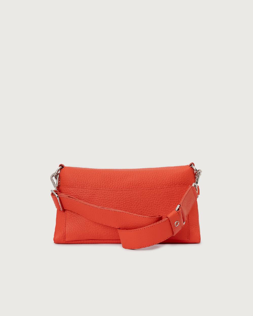 Orciani Borsa a spalla Missy Longuette Soft in pelle con catena e tracolla Outlet