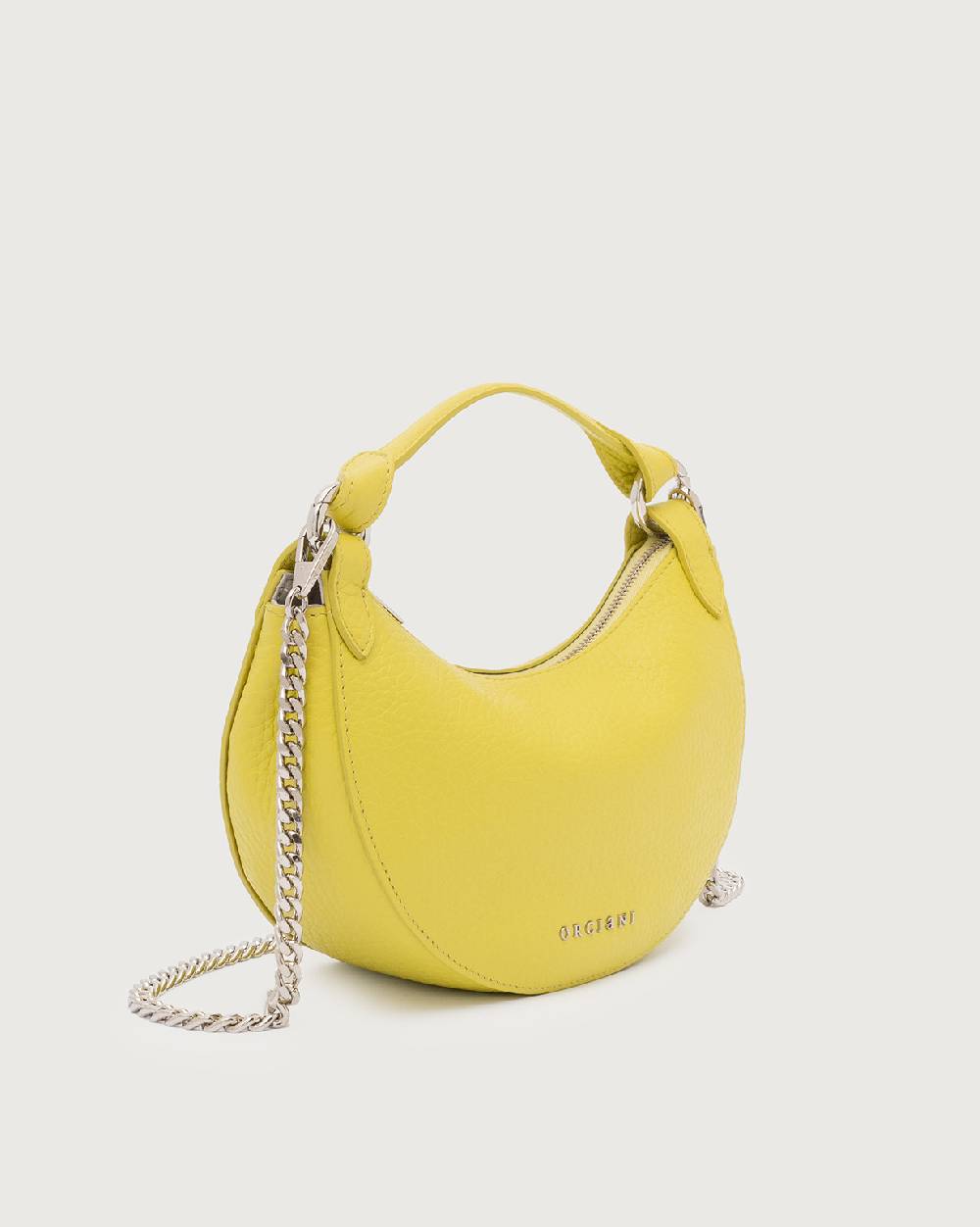 Orciani Mini Bag Dumpling Soft in pelle con tracolla Saldi Di Fabbrica
