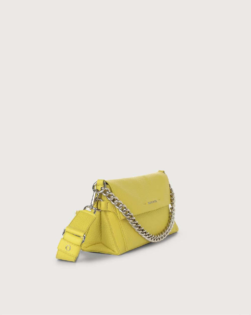 Orciani Borsa a spalla Missy Longuette Soft in pelle con catena e tracolla Soddisfazione Garantita