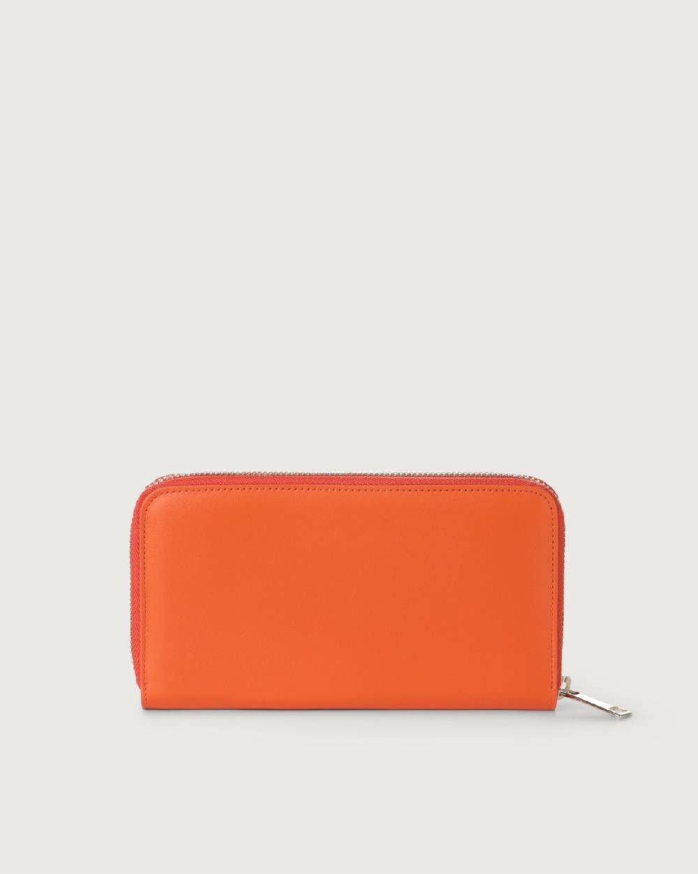 Orciani Portafoglio grande Liberty in pelle con zip Consegna Veloce