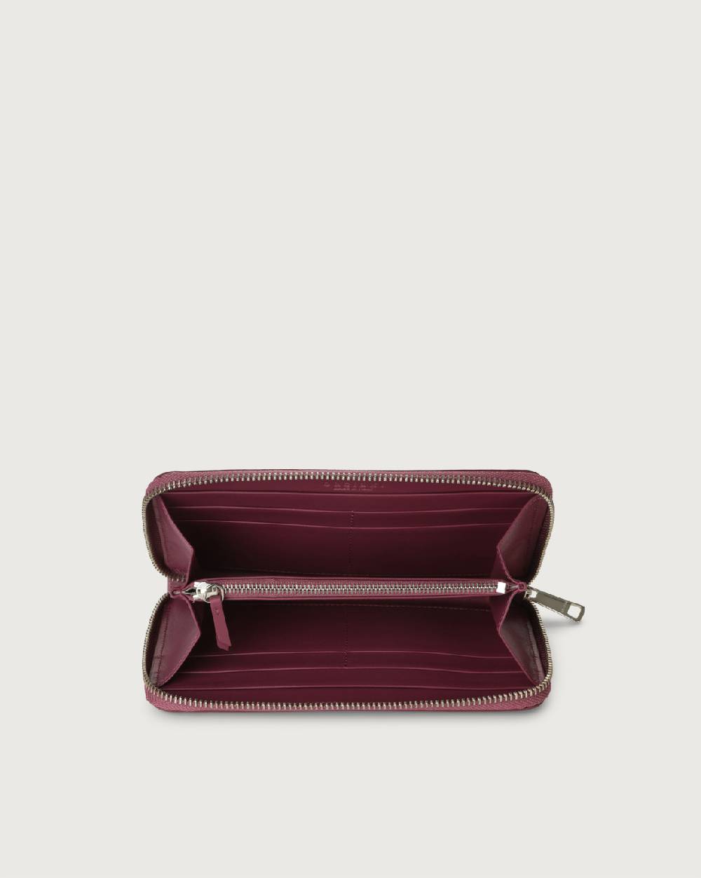 Orciani Portafoglio grande Liberty in pelle con zip Convenienza