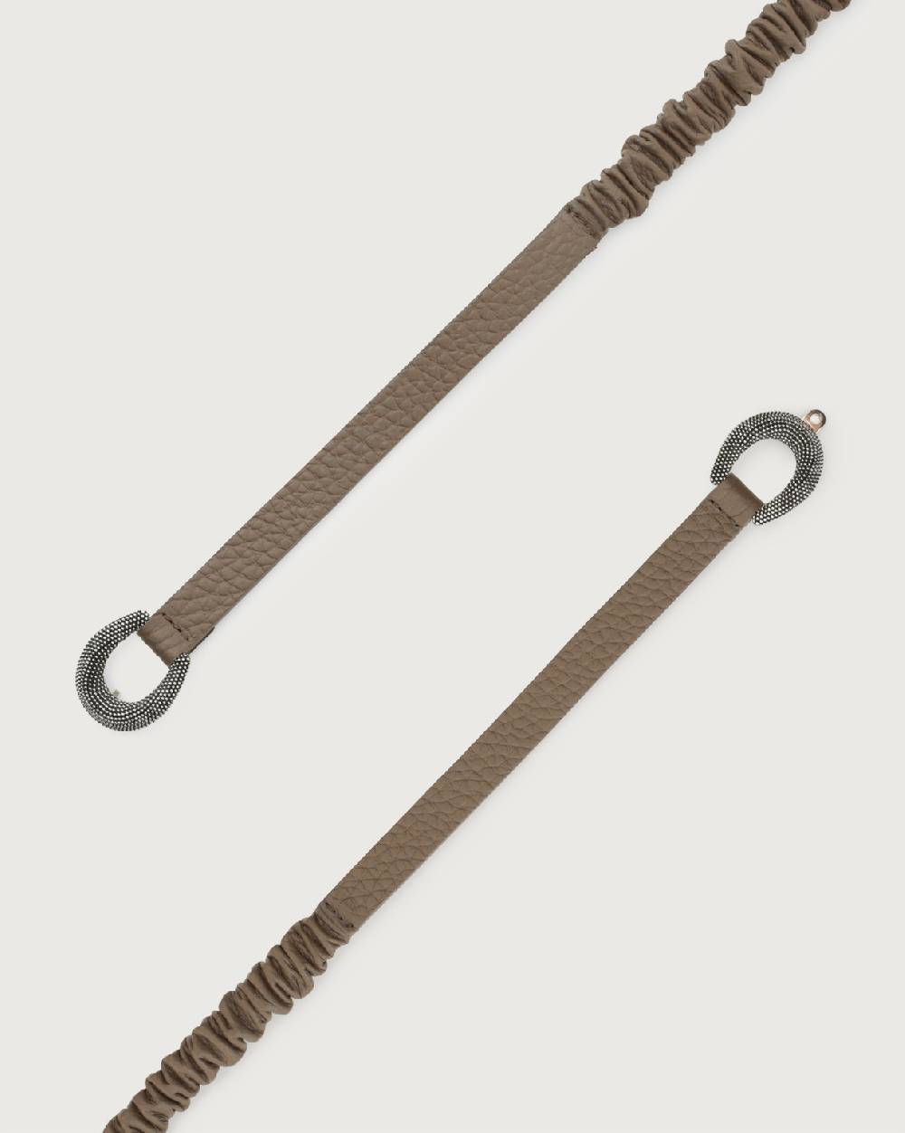 Orciani Cintura Soft in pelle elasticizzata con fibbia ad incastro 1,5 cm Offerte