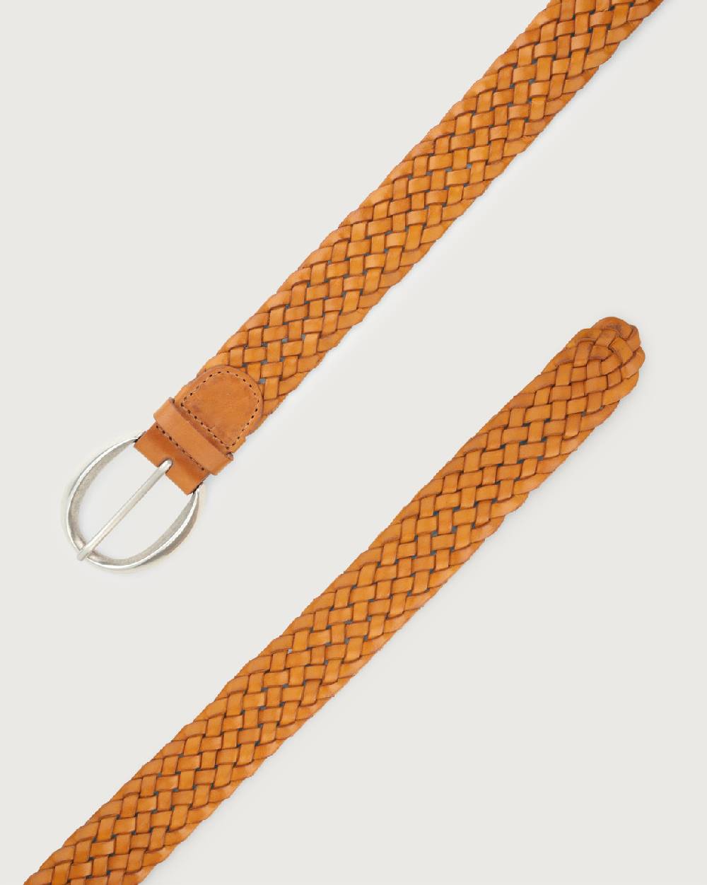 Orciani Cintura intrecciata Masculine in cuoio 3,5 cm Hotsell