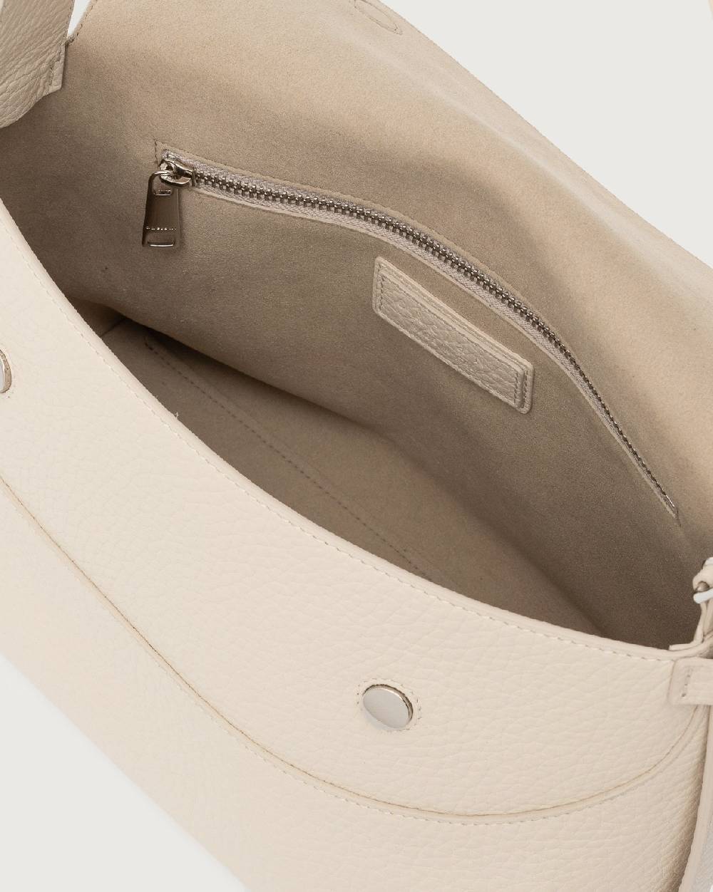 Orciani Borsa a spalla Nana Soft in pelle martellata con tracolla Promozione