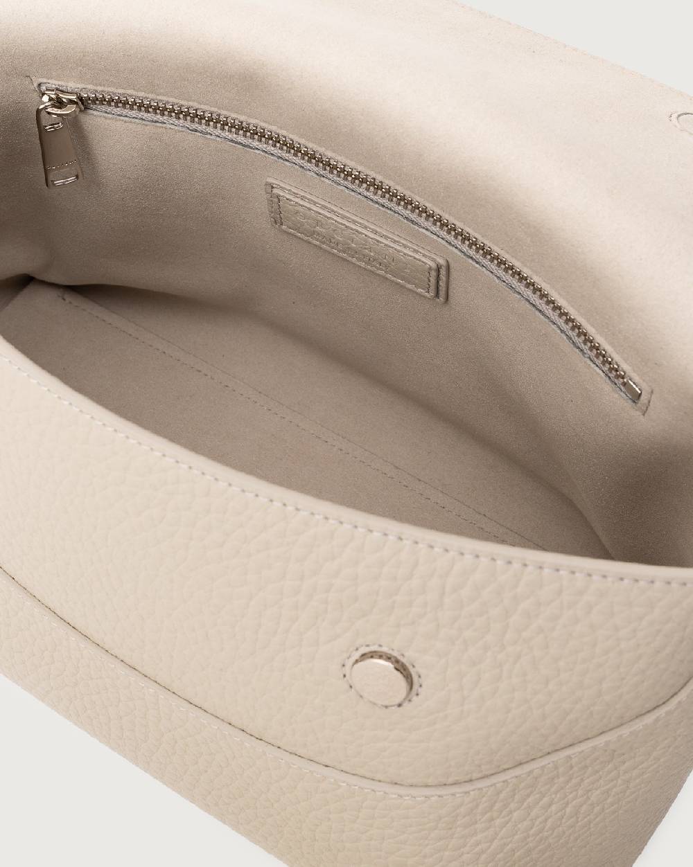 Orciani Borsa a spalla Nana Soft in pelle martellata con tracolla Pezzi Unici