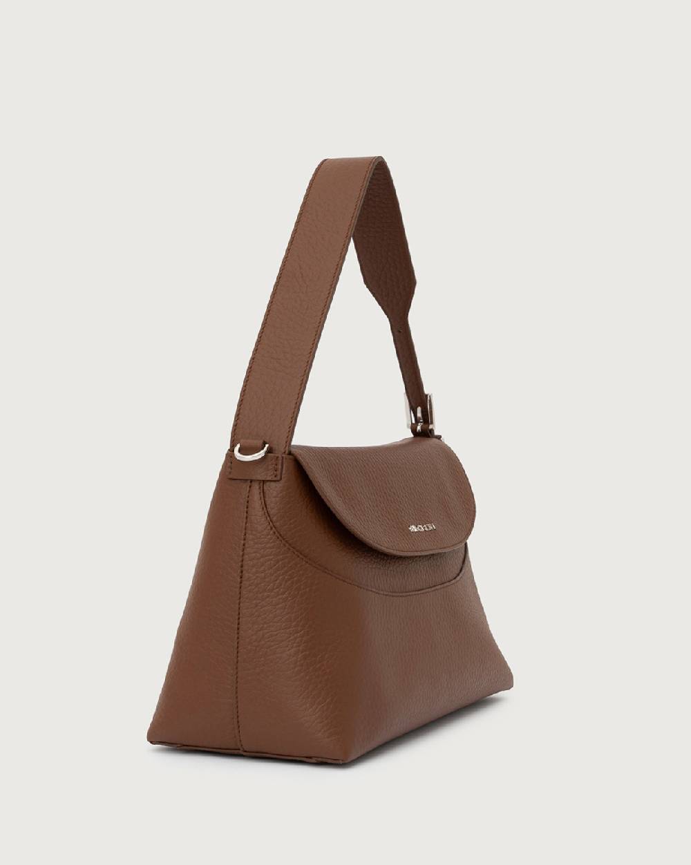 Orciani Borsa a spalla Nana Soft in pelle martellata con tracolla Soddisfazione Garantita