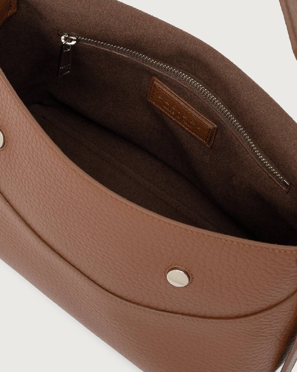 Orciani Borsa a spalla Nana Soft in pelle martellata con tracolla Soddisfazione Garantita