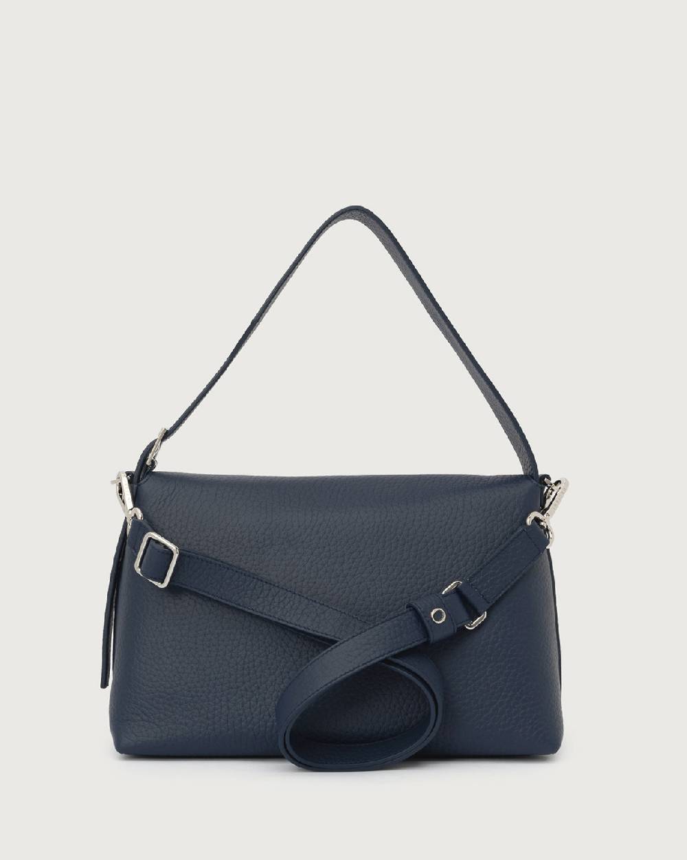 Orciani Borsa a spalla Nana Soft in pelle martellata con tracolla Qualità Garantita