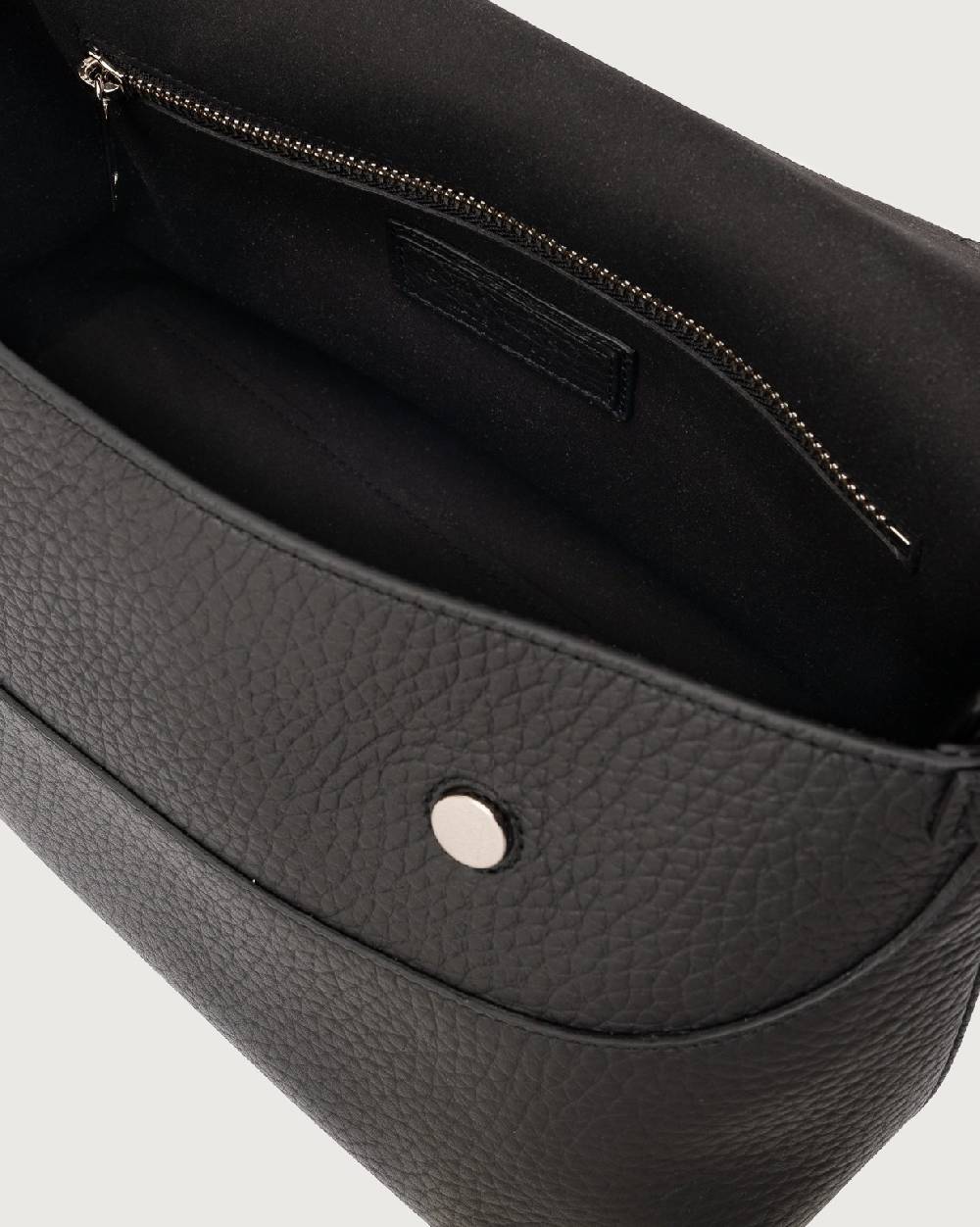 Orciani Borsa a spalla Nana Soft in pelle martellata con tracolla Promozione Limitata
