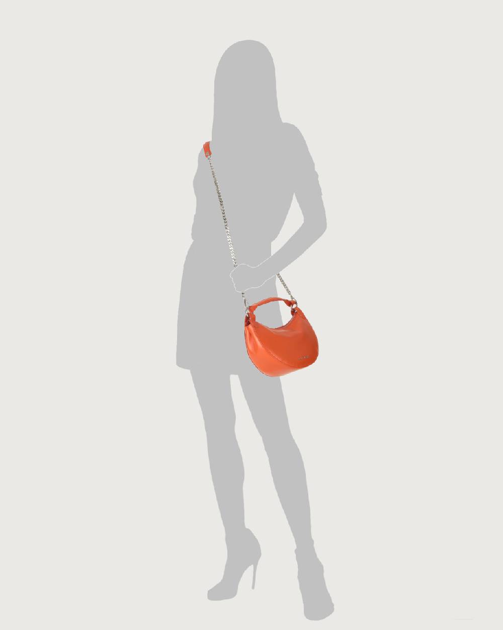 Orciani Mini Bag Dumpling Vanity in pelle con tracolla Sottocosto