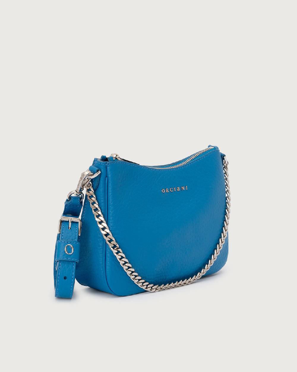 Orciani Borsa crossbody mini New Moon Soft in pelle martellata Outlet