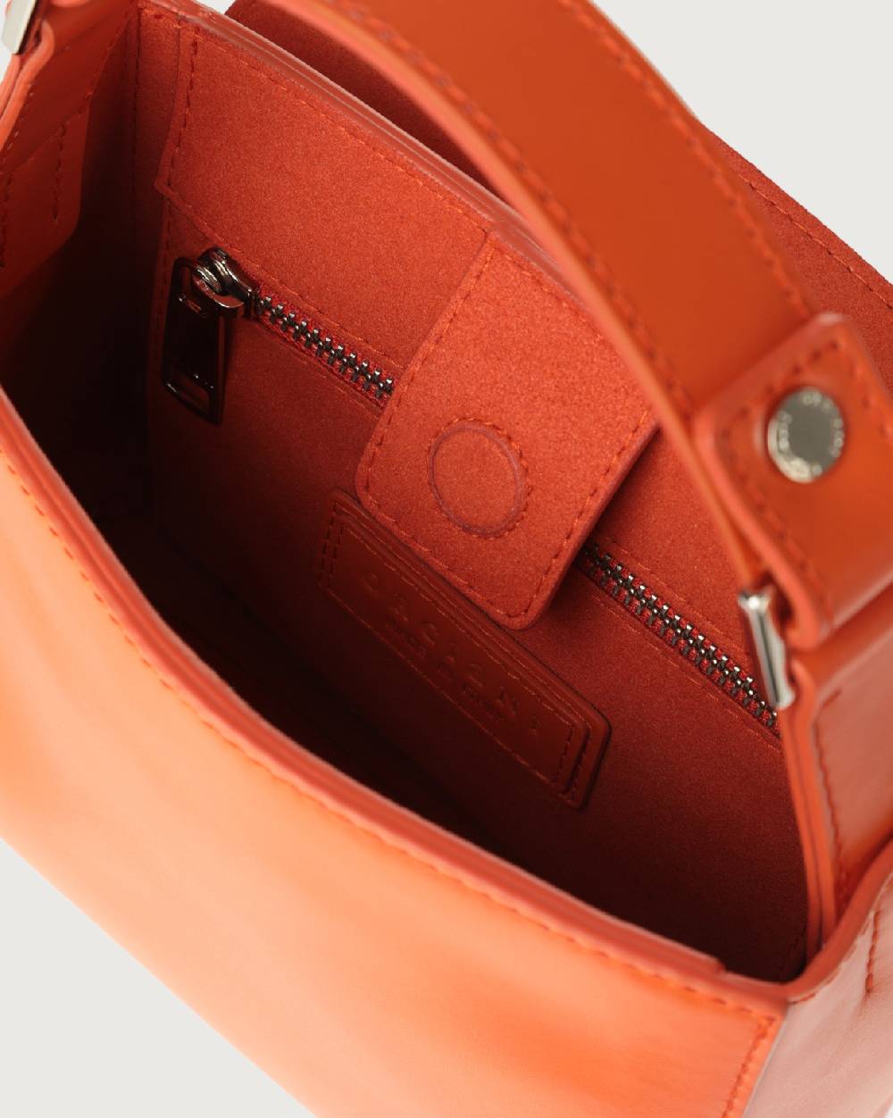 Orciani Borsa Sveva Vanity Mini a mano in pelle con tracolla Vendita Calda
