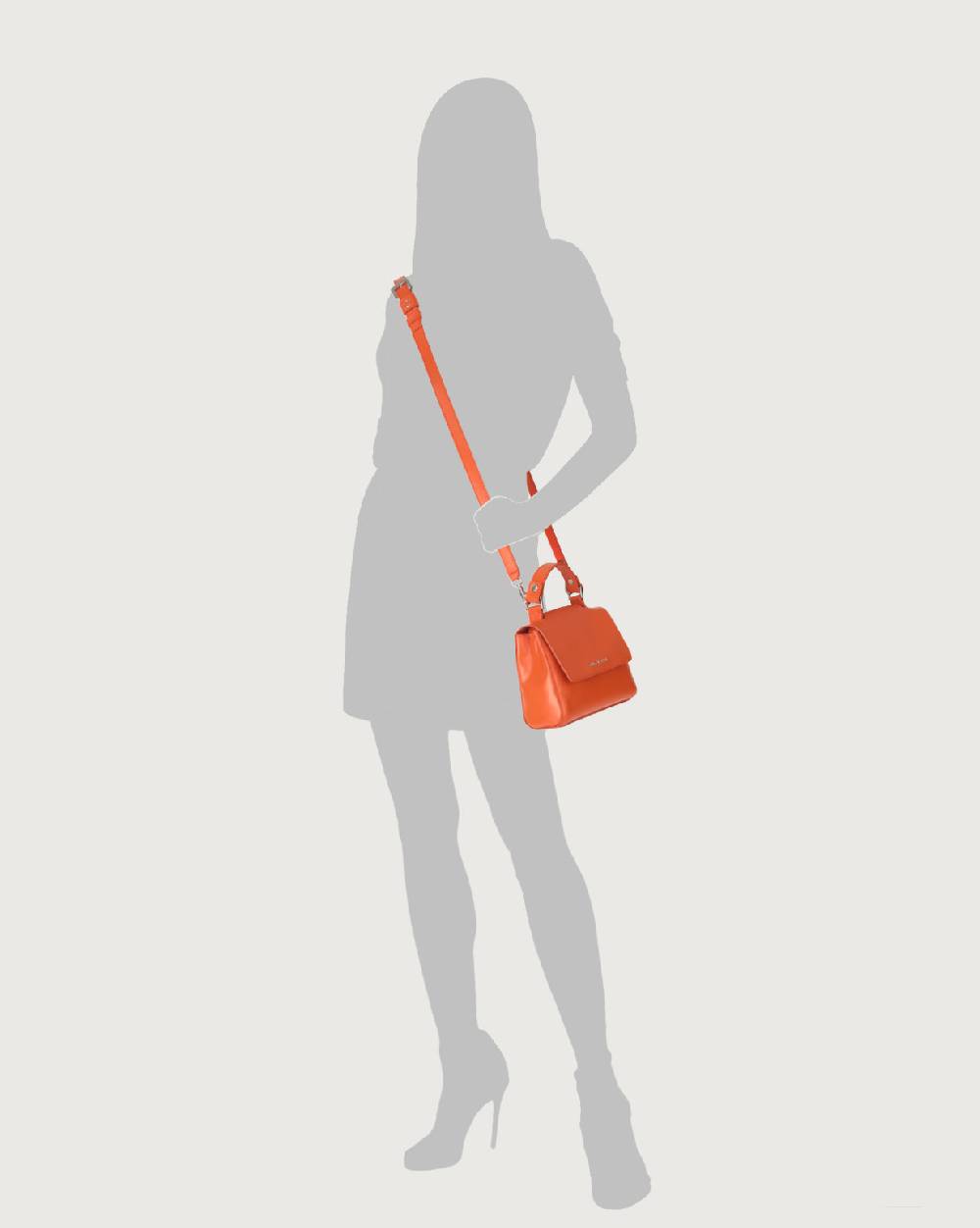 Orciani Borsa Sveva Vanity Mini a mano in pelle con tracolla Vendita Calda