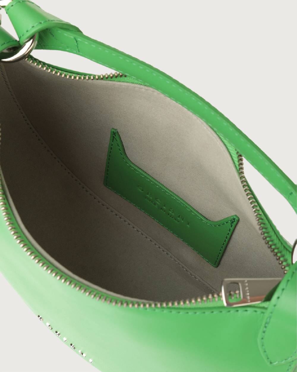 Orciani Mini Bag Dumpling Vanity in pelle con tracolla Saldi Di Fabbrica