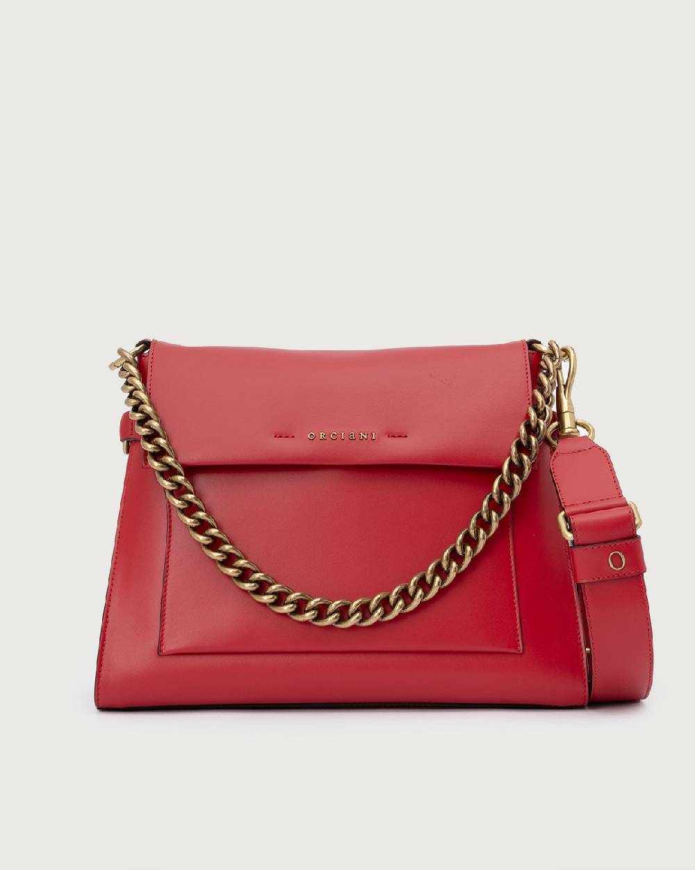 Orciani Borsa a spalla Missy Couture in pelle con catena e tracolla Nuova