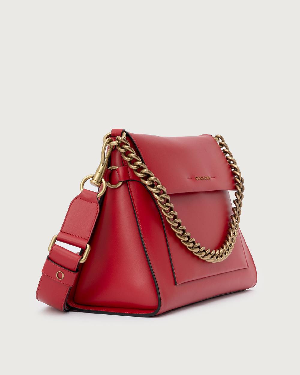 Orciani Borsa a spalla Missy Couture in pelle con catena e tracolla Nuova