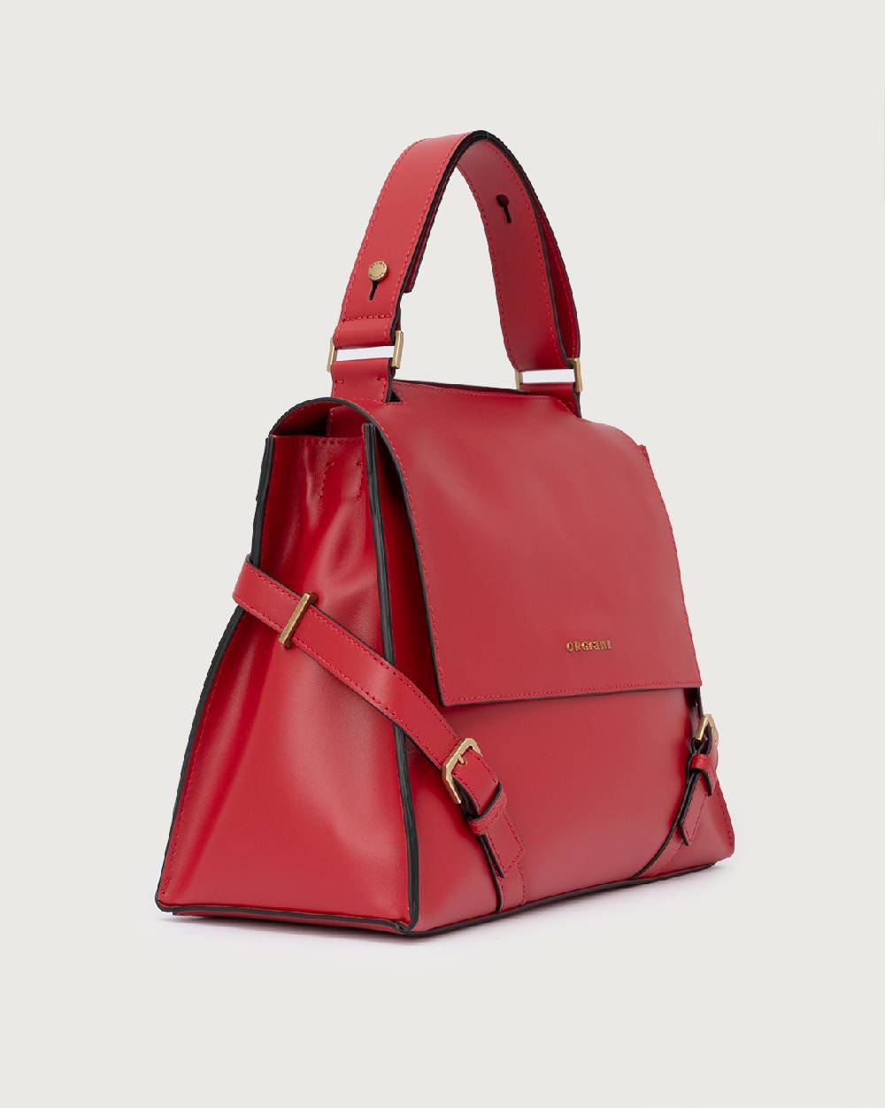 Orciani Borsa Sveva Couture Media a spalla in pelle con tracolla Moda