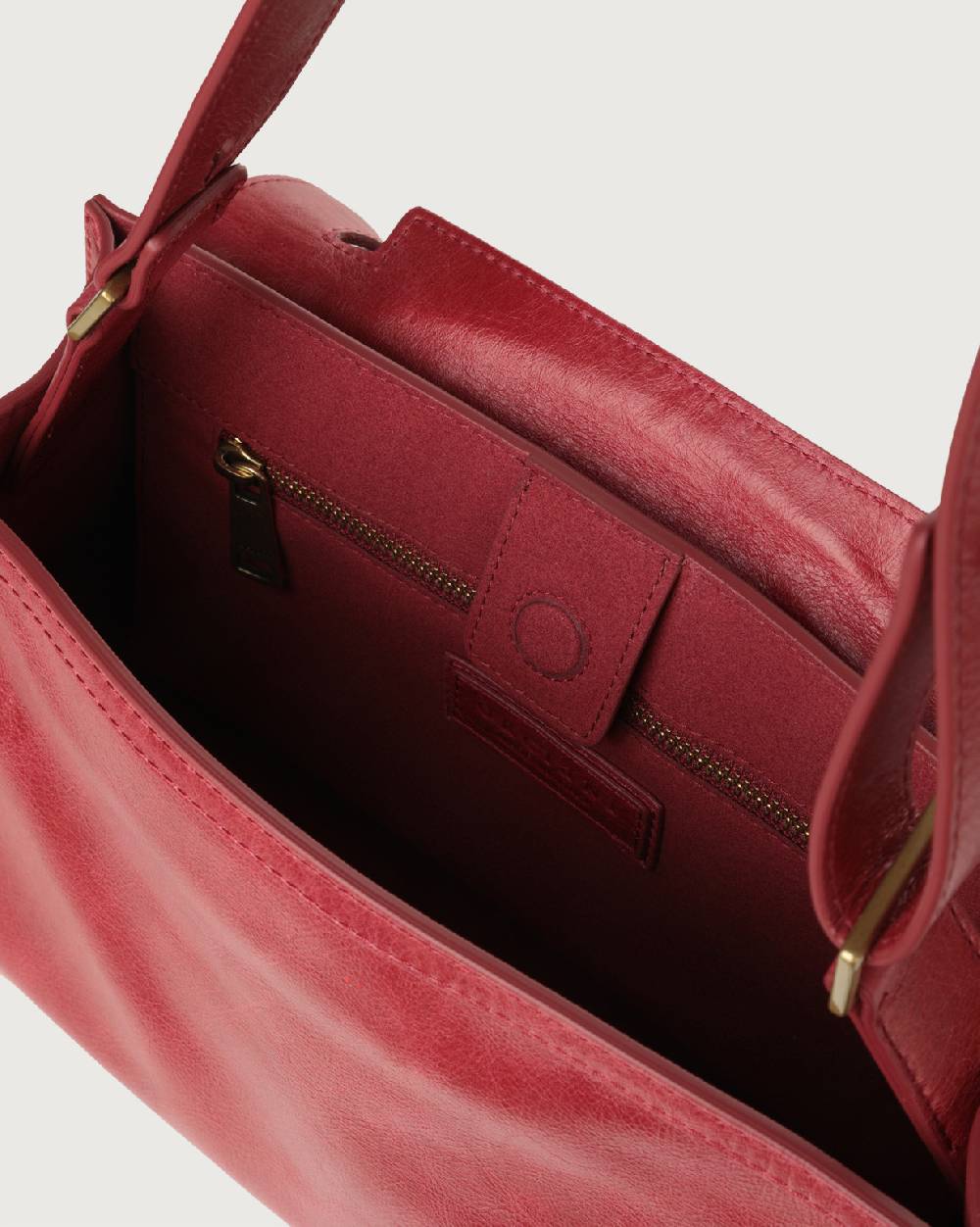 Orciani Borsa Sveva Longuette Notturno in pelle con tracolla 2025