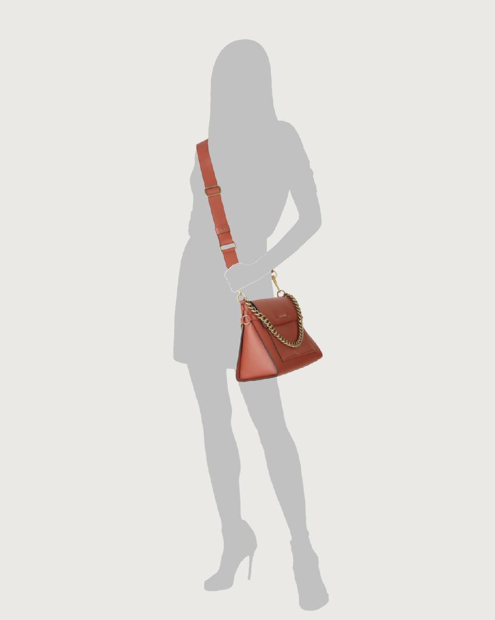 Orciani Borsa a spalla Missy Couture in pelle con catena e tracolla Qualità