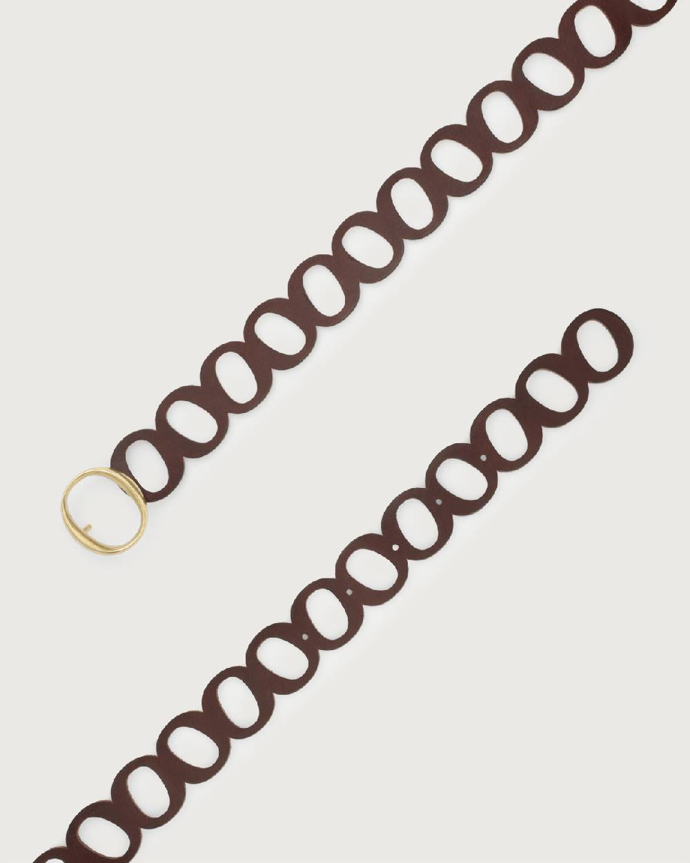 Orciani Cintura monogram Bull Soft in cuoio fibbia ottone Online