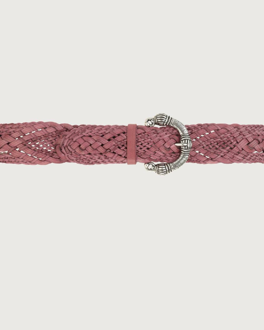 Orciani Cintura intrecciata Masculine in cuoio 5,5 cm Saldi