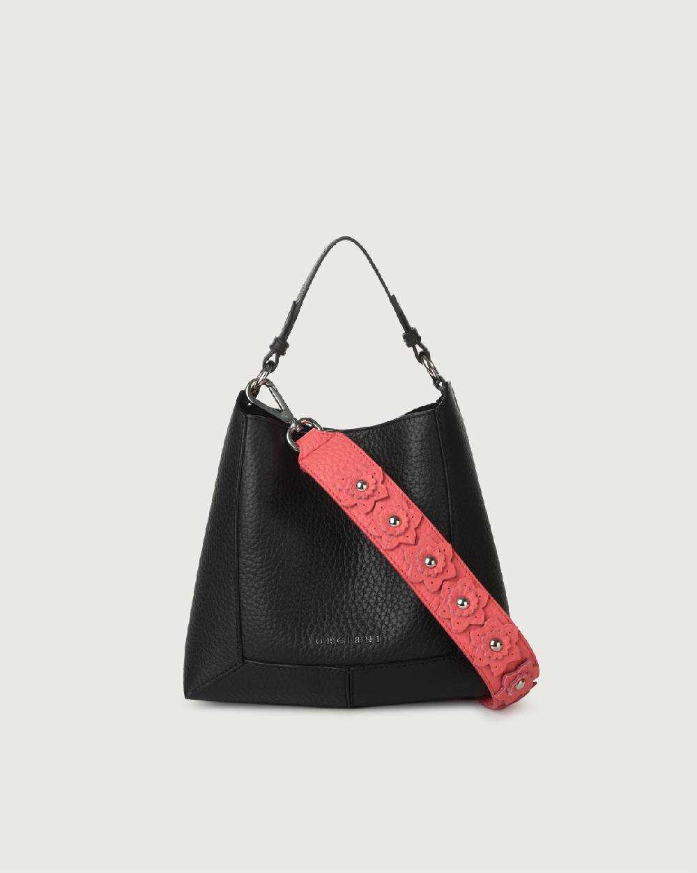 Orciani Tracolla crossbody Soft Flower in pelle In Saldo