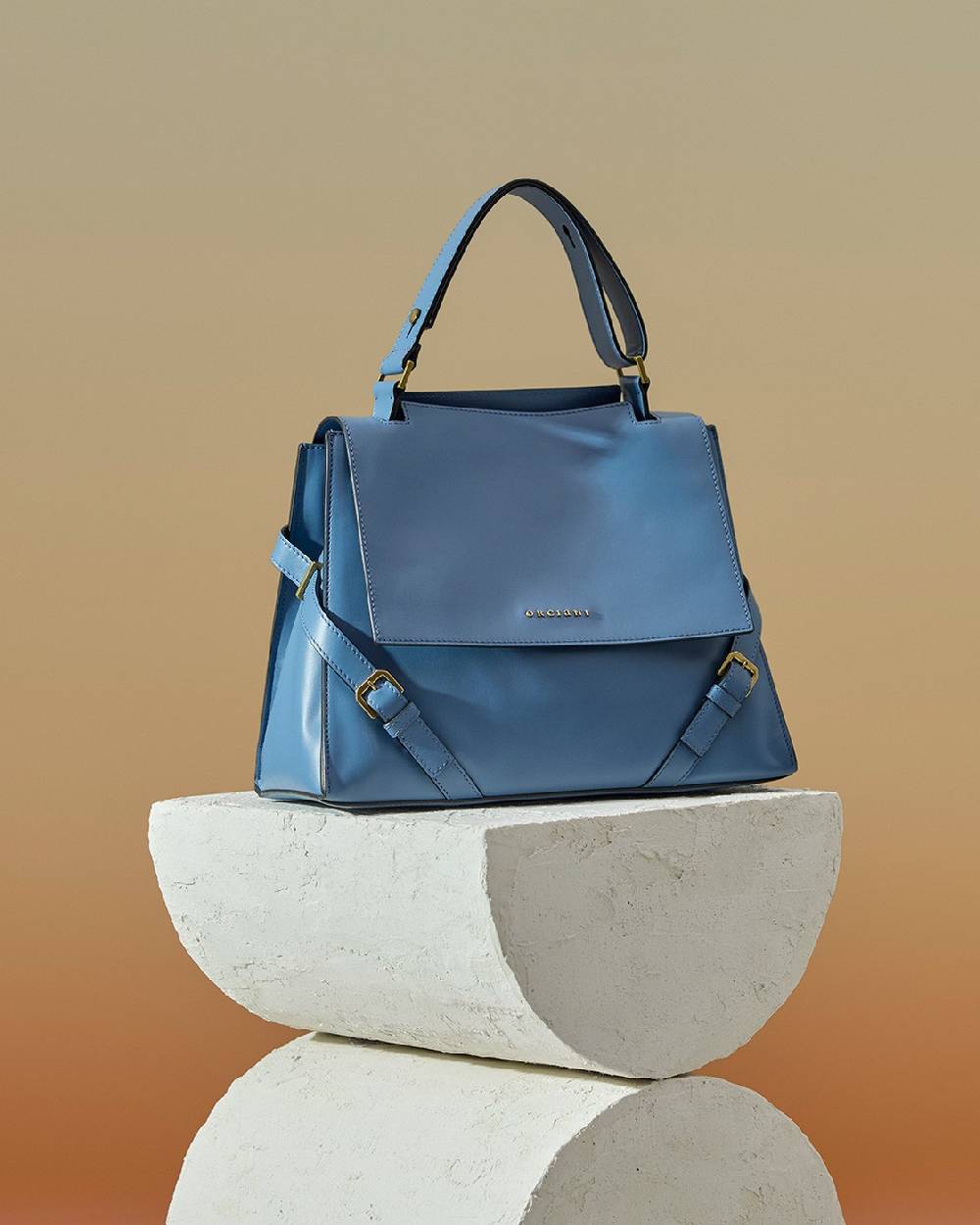 Orciani Borsa Sveva Couture Media a spalla in pelle con tracolla Pezzi Unici