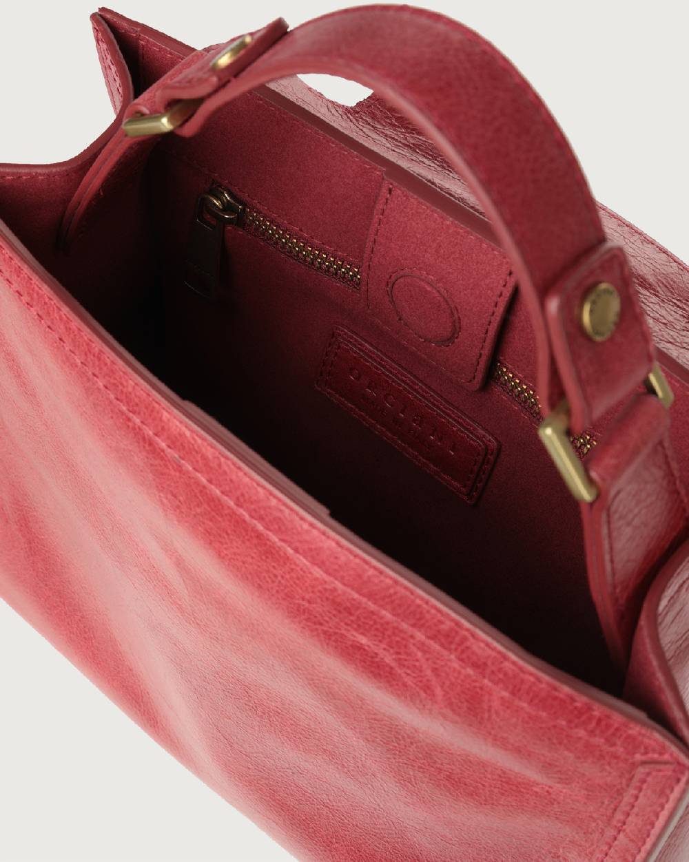 Orciani Borsa Sveva Notturno piccola in pelle con tracolla Sottocosto