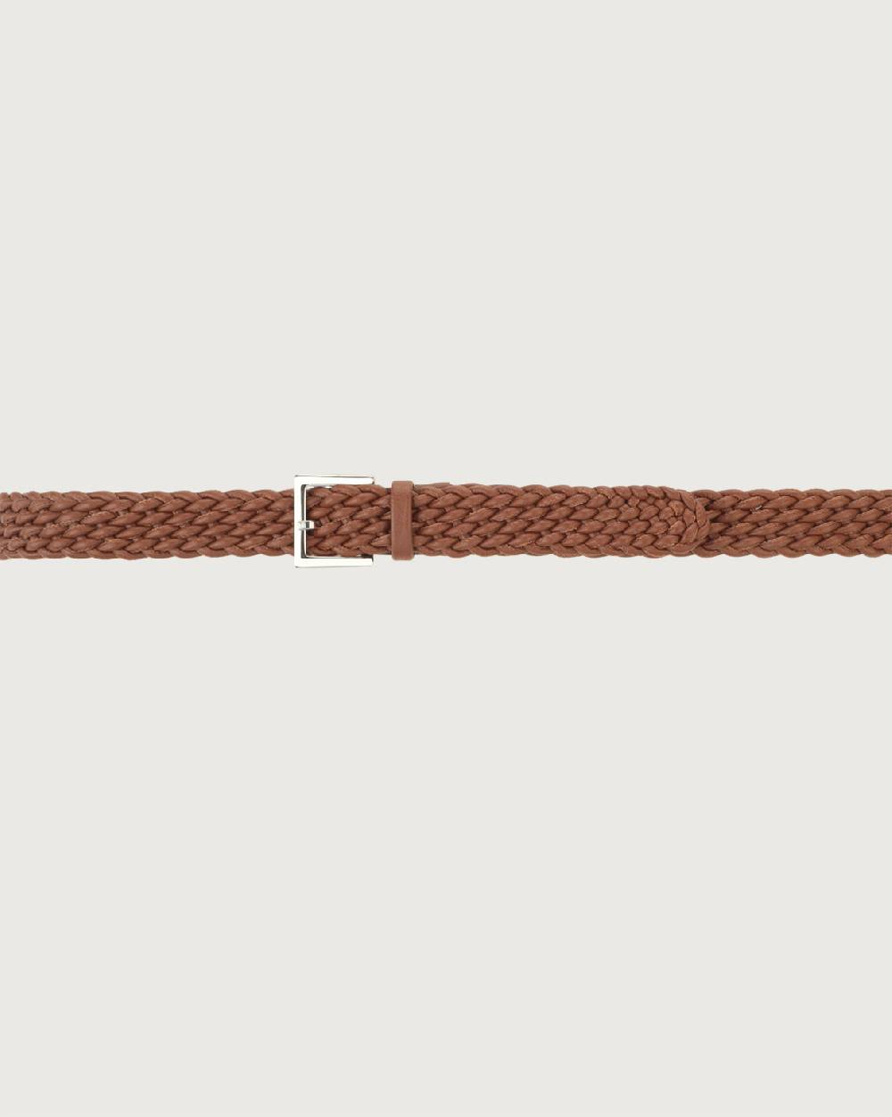 Orciani Cintura intrecciata Micron in pelle In Vendita