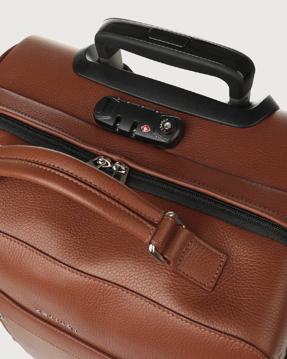 Orciani Trolley Micron due ruote in pelle Hotsell
